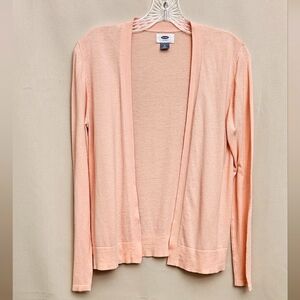 Old Navy Women's Pink Open-Front Lightweight Cardigan Sweater Sz M
